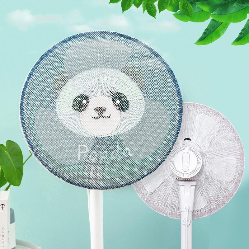 Cartoon Children Safety Fan Cover Guard Mesh Child Proof Protection Net for Standing Fan with Cute Animal Design