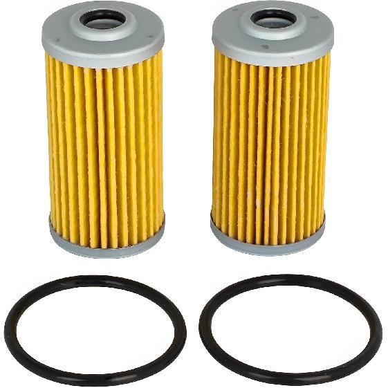 2X Fuel Filter CH15553 Compatible with John Deere 650 670 750 770 780 2210 4100 4110 4115 415 425 445 455 X495 X595 2020 2030 4X2 HPX 4X4 HPX 6X4