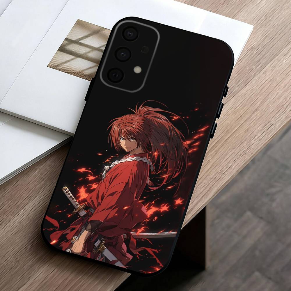Anime R-Rurouni K-Kenshin-N Phone Case For Samsung Galaxy A73,A72,A71,A70,A53,A52,A51,Soft Silicone Black Cover