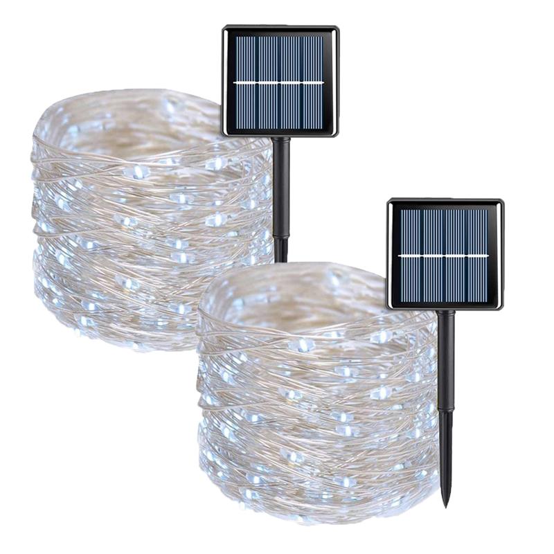 32M/22M/12M/7M Solar Led Light Outdoor Garden Fairy String Light 300 Led Twinkle Waterproof Lamp for Christmas Patio Tree Party