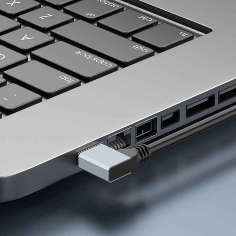 USB 3.0 Extension Cable Right Angle Connectors 5Gbps Data Transfer for Webcams Printers Keyboards Mouse Flash Drive