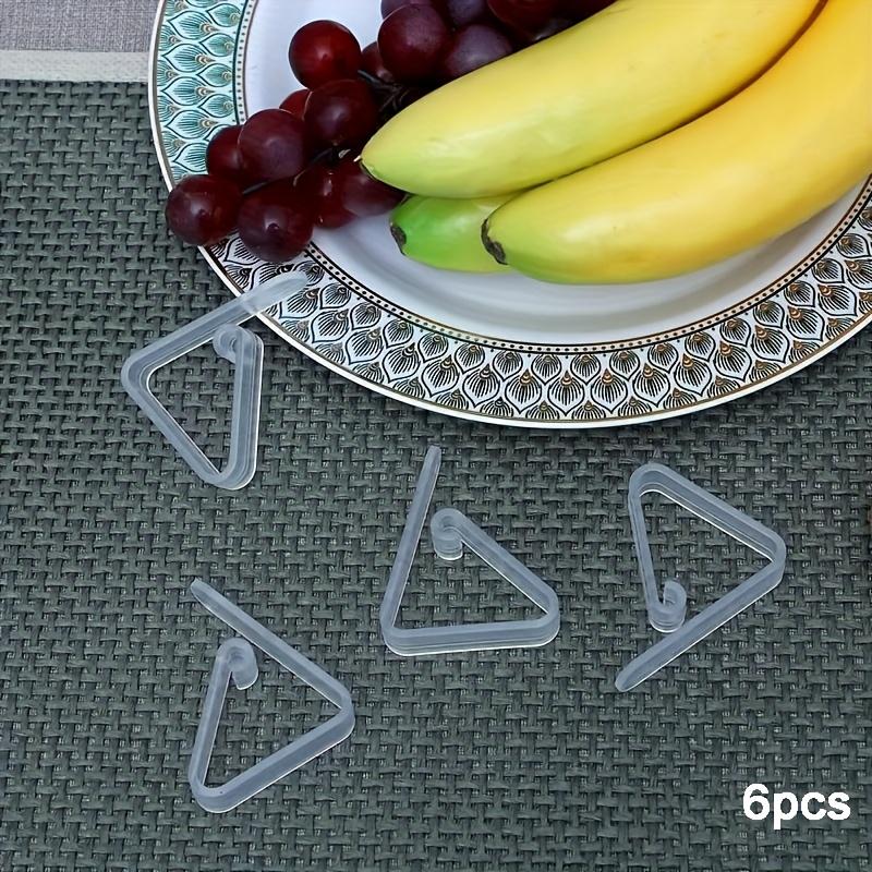 Clear Plastic Tablecloth Clips - Invisible Non-Slip Grips, No Drill Required, Transparent Table Skirt Holders for Secure Fit, Ideal for Home