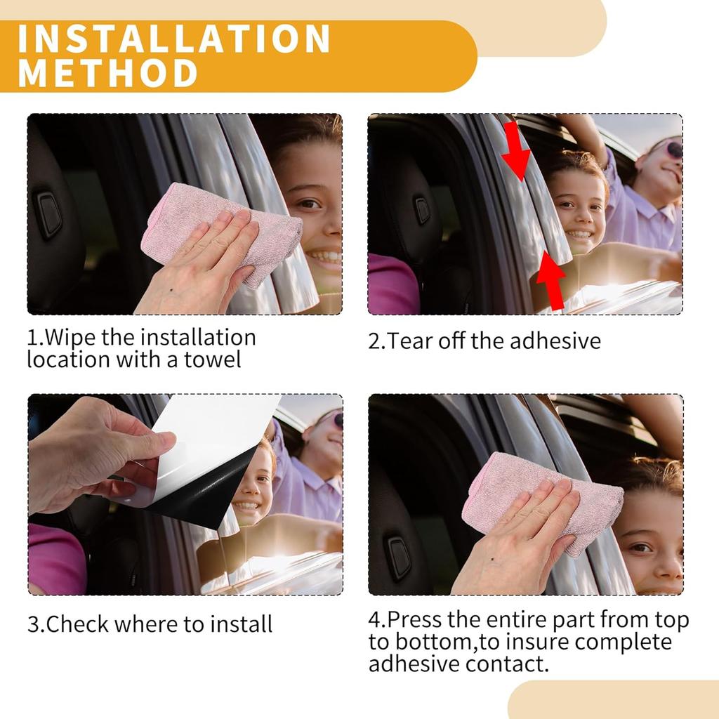 Door Pillar Window Trim Front Rear Left Right Anti Scratch Sticker Pillar Posts Cover for Honda STEPWGN 2022-2024 Chrome Silver Tone