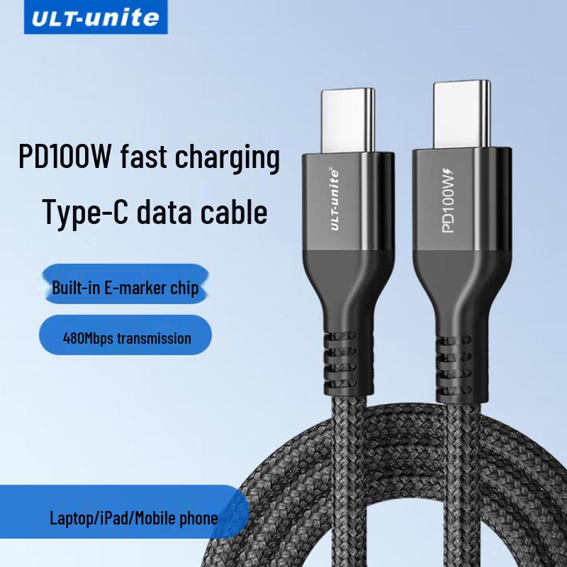 ULT-unite USB-C to USB-C PD100W Fast Charge Data Cable