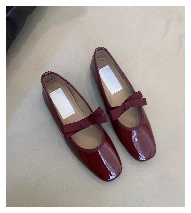 

Women s Mary Jane Shoes 2025 Summer New Non Slip Bow-knot Ballet Shoes Lightweight Comfortable Luxury Casual Sandals 35