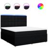 Box Spring Bed with Mattress Black 180 x 200 cm Fabric