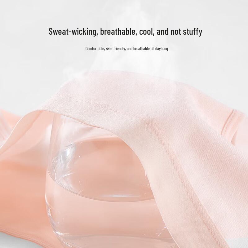 Cosmo Lady Women's Seamless Baby Cotton Antibacterial Briefs 4-Pack