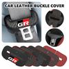 MZD1  For Toyota Car Seat Belt Buckle Plug Leather Car Seat Belt Clip Protective Covers Crown GR Corolla YARIS Auris C-HR Hilux Vios