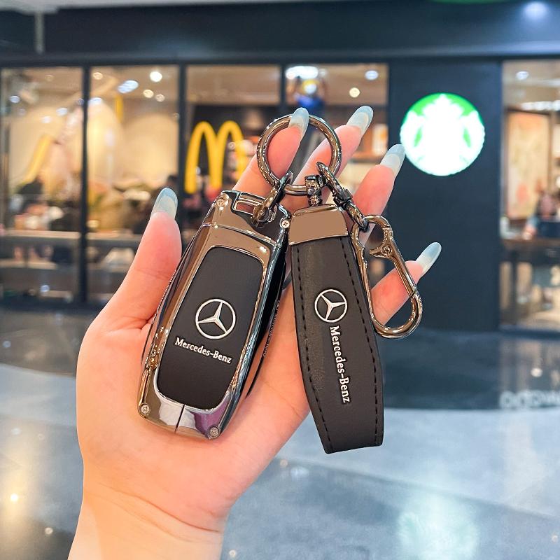 PNR1 Zinc Alloy Car Remote Key Case Cover Shell For Mercedes Benz A C E S G Class GLC CLE CLA GLB GLS W177 W205 W213 W222 X167 AMG