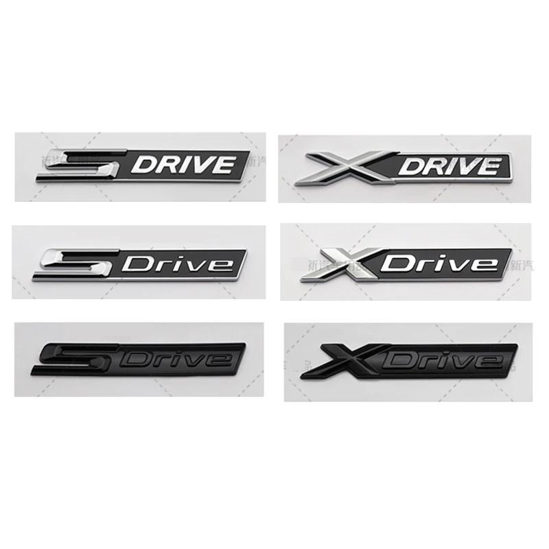 ABS Car XDrive SDrive Logo Emblem Badge Rear Boot Trunk Sticker Side Fender Decals For BMW 3 4 5 6 7 Series X1 X3 X5 X6 M3