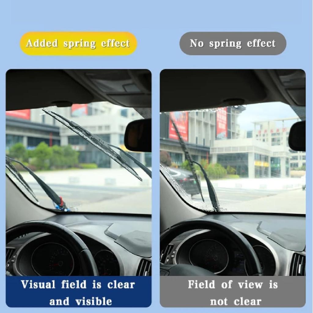 2Pcs Windshield Wiper Arm Pressure Spring Booster, Wiper Arm Pressure Spring Set, Enhance Wiper Performance, Easy tall, Improved Visibility in
