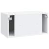Wall Mounted TV Cabinet White 59.5 x 31 x 30 cm Particleboard