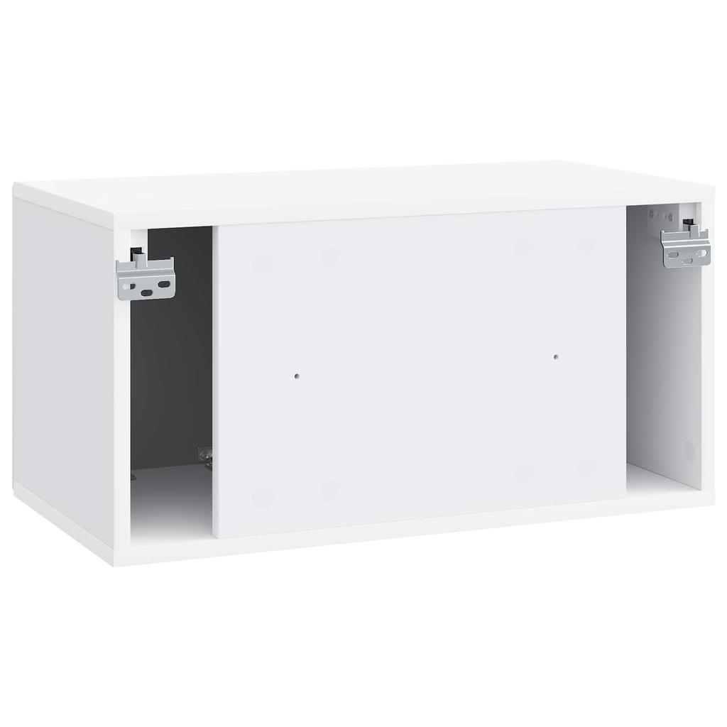 Wall Mounted TV Cabinet White 59.5 x 31 x 30 cm Particleboard