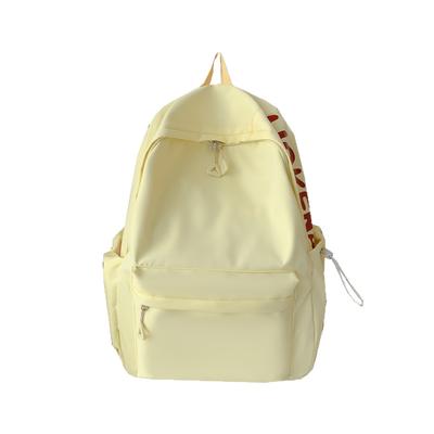 Summer Korean Version Fresh Solid Color Casual Size Backpack Large Capacity Primary and Secondary School Students Go Out To Play Small Backpack