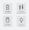 USB Charger for 1.5V Alkaline Rechargeable AA & AAA Batteries, 4-Slot Independent Charging Dock