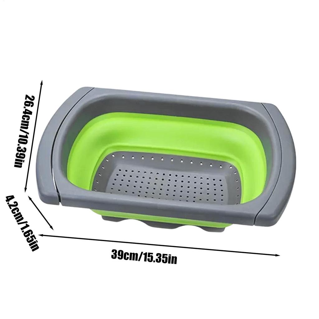Collapsibles Colander Strainer Expandable Over The Sink Colander Foldable Large Colander Basket To Wash Vegetable Fruit