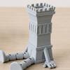 3D Printed Articulated Castle Action Figure, Flexible Fantasy Tower Toy, Creative Desk Decor & Fidget Toy, Unique Gift for Model Lovers Kids