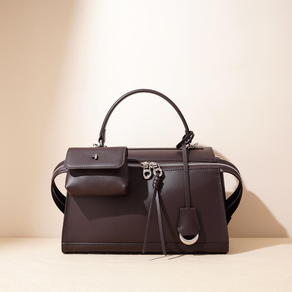 Niche Women's Bags, Retro Briefcases, Cool Large-capacity Single-shoulder Crossbody Handbags, Women's Bags, and Computer Bags