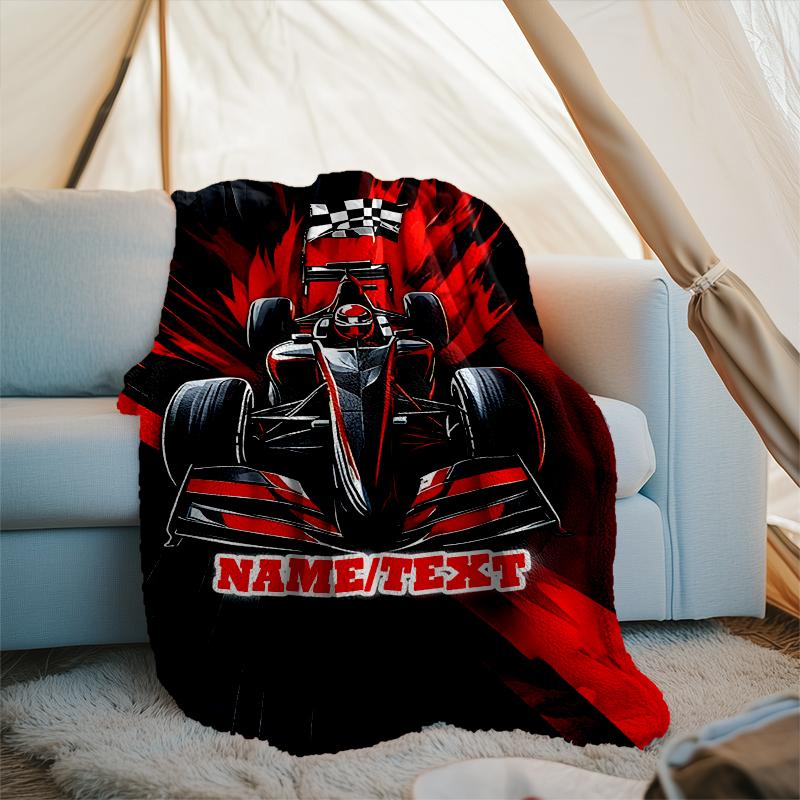 1PC Custom Name Car Art outdooor Flannel blankets Throw Blanket All-Season Throw Gift Bedspread for Couch, Bed, Camping Holiday Birthda