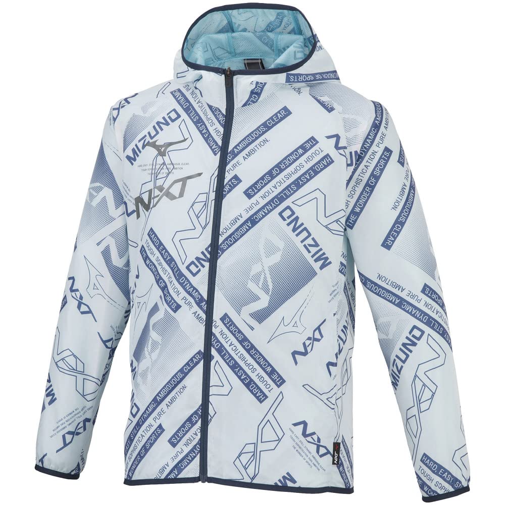 

Mizuno Windbreaker Slim Light Size 32JE2220 N-XT Jacket, Fit, Water-Repellent, Men s, Blue, XS,