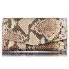 [VOICE] Align Anaconda Diamantina Women's Flap Long Wallet, Made with Italian Atema Leather, Elegant Python Embossed Design, Perfect for Improving