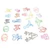 100pcs Animal Shaped Paper Clips Cute Funny Assorted Colors Metal Bookmarks Paper Clips for Books Notes