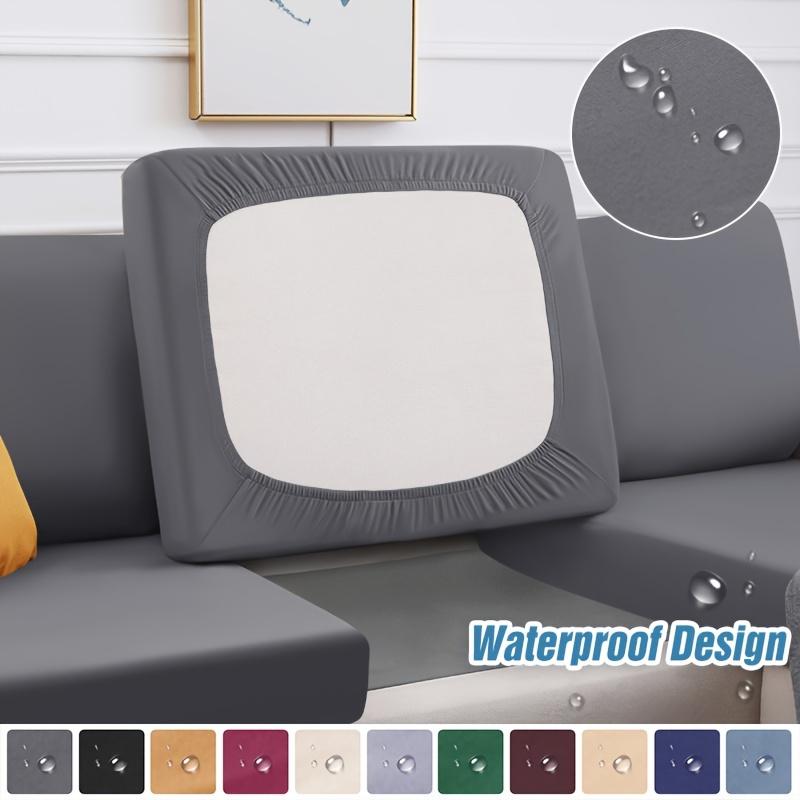 Real Waterproof Sofa Cushion Cover For Home Solid Color Protector Sofa Cover Cheap Sofa Seat Cover Slipcover Furniture Protector