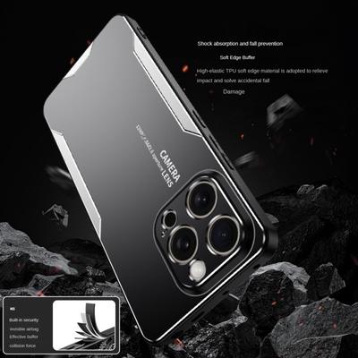 Cases For iPhone 15 14 13 12 11 Pro Max 15 Plus 13 Mini  X XS Max XR 7 8 Plus Luxury Metal Lens Protection Shockproof  Cover