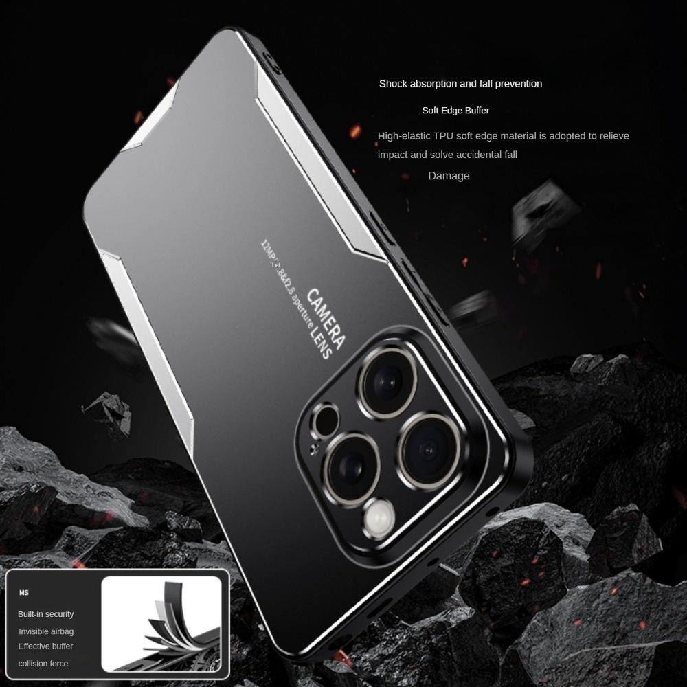 Cases For iPhone 15 14 13 12 11 Pro Max 15 Plus 13 Mini X XS max XR 7 8 Plus Luxury Metal lens protection Shockproof Cover
