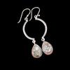 Rare Ethiopian Opal Copper Gemstone 925 Sterling Silver Jewelry Earrings 2.60" EE-43-34