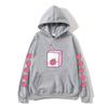 Strawberry Milk Cartoon Printing Hoodies Long Sleeve Hooded Sweatshirts Kawaii Clothing for Girls Moletom Feminino