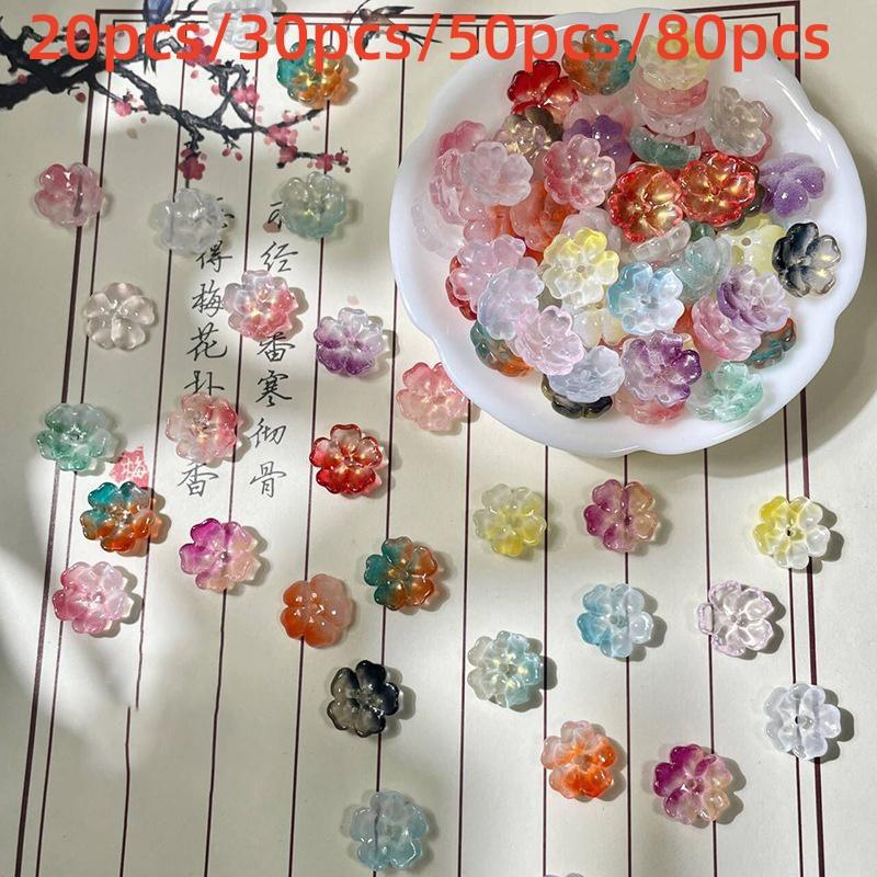 14mm Kvetinové Sklenené Korálky DIY Ručne Vyrábaný Náramok Náhrdelník Náušnice Šperkový Materiál DIY Nástroj Príslušenstvo na Výrobu Šperkov