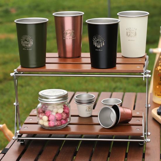 Stainless Steel Drinking Cup Heat-Resistant Rustproof Food Grade Dishwasher Safe Outdoor Camping Beer Tea Cup Coffee Mug
