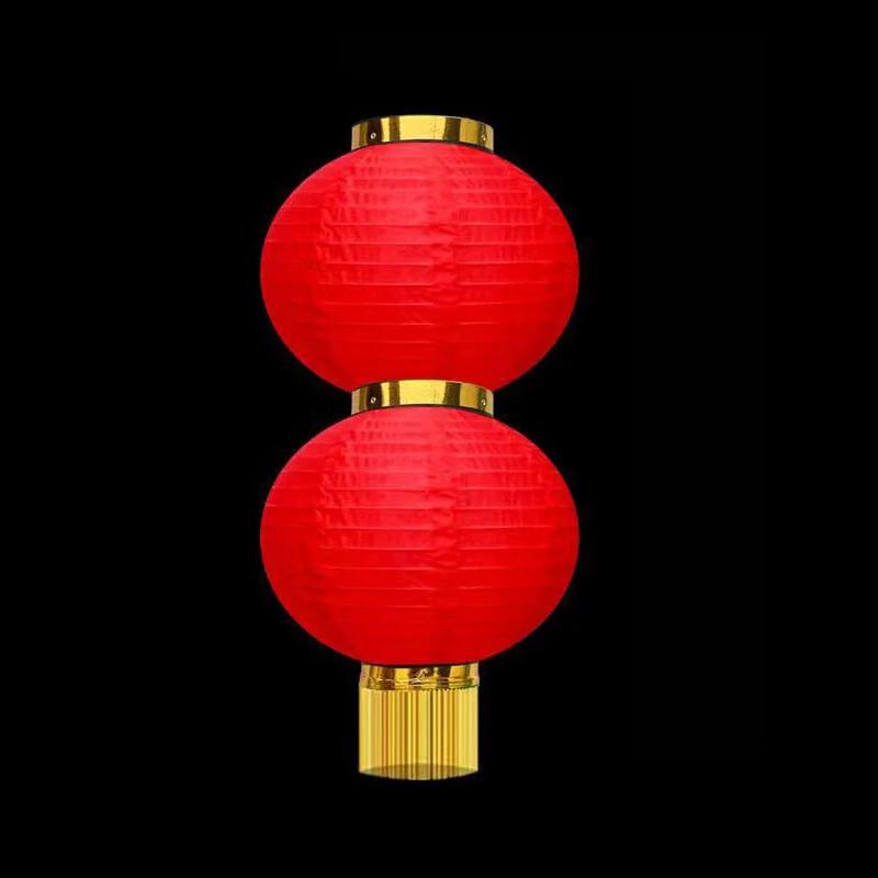 KAPAXION Connected Red Outdoor Decorative Lanterns 8-inch 2-string