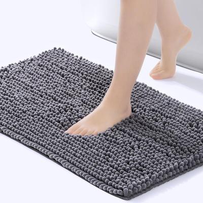 Chenille Badmat, Waterabsorberende Sneldrogende Vloermat, Antislip Deurmat voor Huis Slaapkamer Badkamer