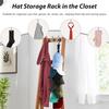 8-Clip Wall Storage Hat Hanging Tool Underwear Drying Rack Bedroom Wardrobe Duck Tongue Cap Storage Hook Rack