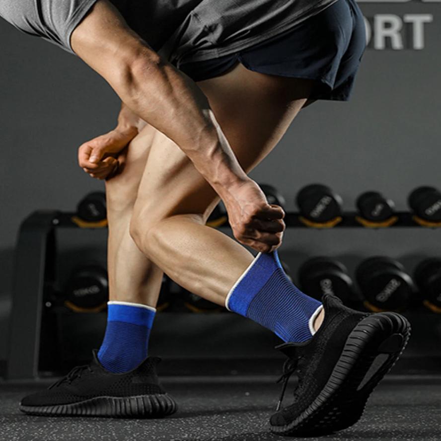 1/2Pcs Knitted Ankle Support For Sprains Arthritis Tendonitis Running Football Foot Protection Ankle Sleeve Sock