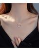 Banyan Tree Silver Letter Love Necklace: 3D Heart Clavicle Chain for Women