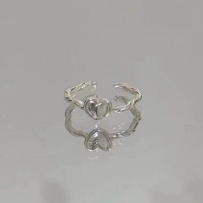 Minimalist Women's Ring Ins Student Design Niche Sweetheart Twist Woven Ring Love Ring, Simple Ring