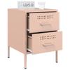 Nightstands 2 pcs Pink 36 x 39 x 50.5 cm Steel