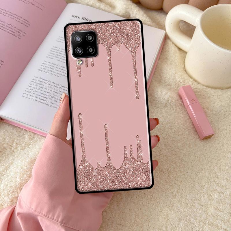 Love Rose Gold Style For Samsung Galaxy A55 A35 A15 A32 A12 A22 A52 A54 A34 A14 A56 A36 A26 A16 A13 A53 A06 Case