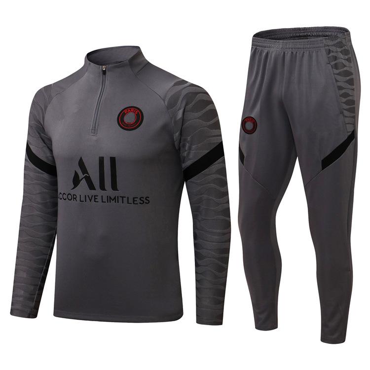 Paris Neymar Football Training Suit Autumn And Winter Long-Sleeved Appearance Suit Breathable And Quick-Drying Suit Team