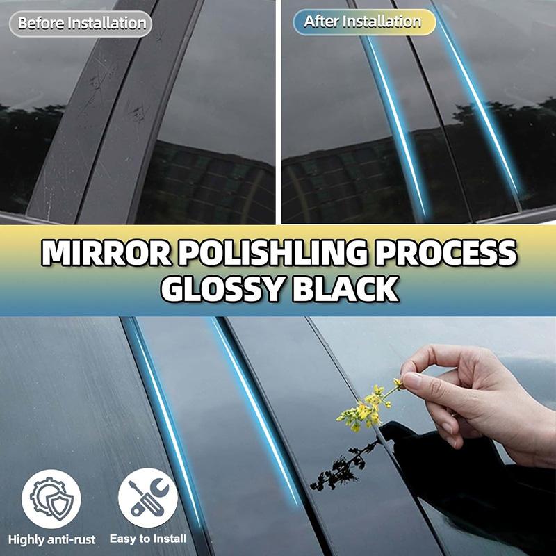 6pcs Car Central Middle Column PC Window Trims Decoration B C Pillar Strip Car Good Fit For Honda Freed GB5/GB6/GB7/GB8 2017-2024