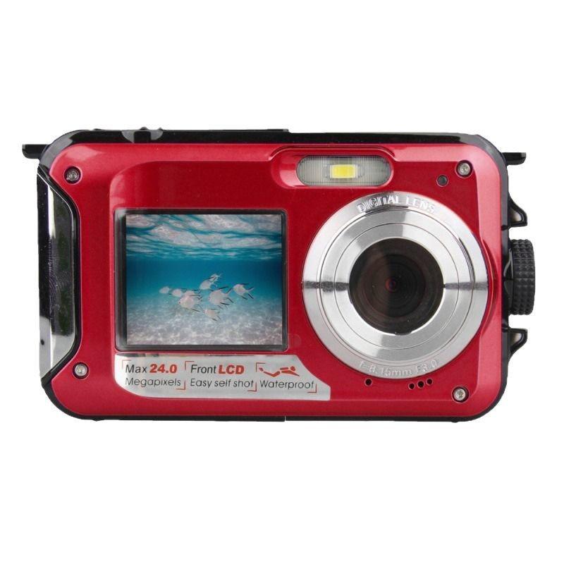 Waterproof Dual-Screen 24MP HD Digital Camera - Model HD268 (English Version)