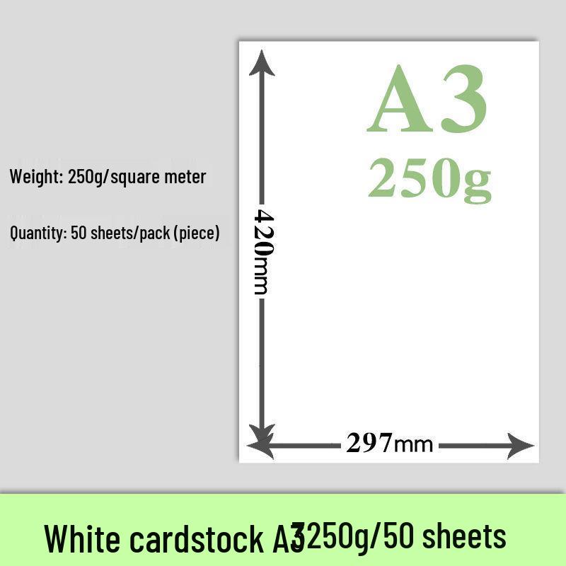 

Голландський білий картон формату A3/A4 для мистецтва та візитних карток - Щільна якість 8K