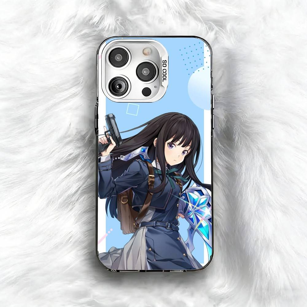 DA I-Inoue T-Takina  Phone Case For iPhone 16 17 15 14 12 13 Pro Max Black Color Shockproof Cover