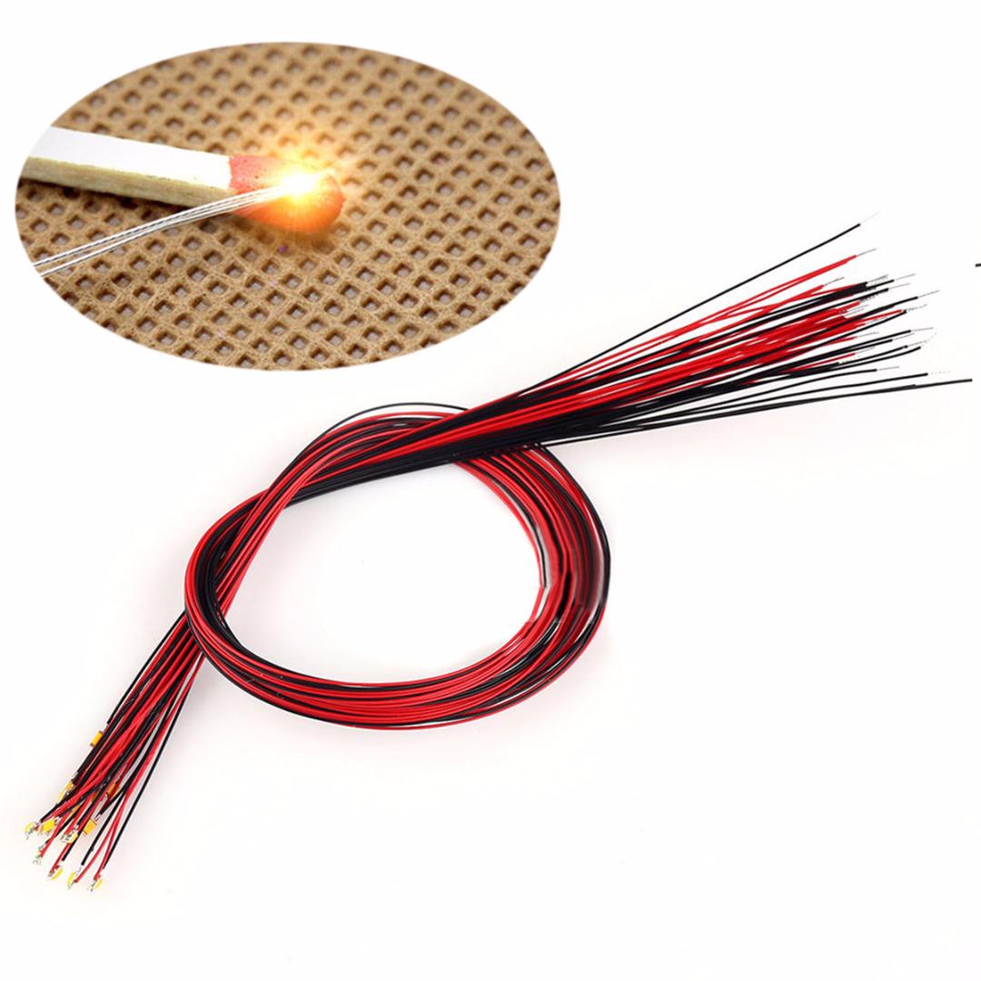 

PDTO 10 шт., новые предварительно припаянные проводные провода Micro Litz T0603WM, теплый белый SMD светодиод 0603