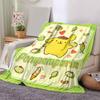 1pc Pompompurin Cartoon Blanket, Cute Animal Design for Room Decor, Soft Throw Blanket Perfect as Birthday Gift, Living Room, Travel, Camping, Car Bla
