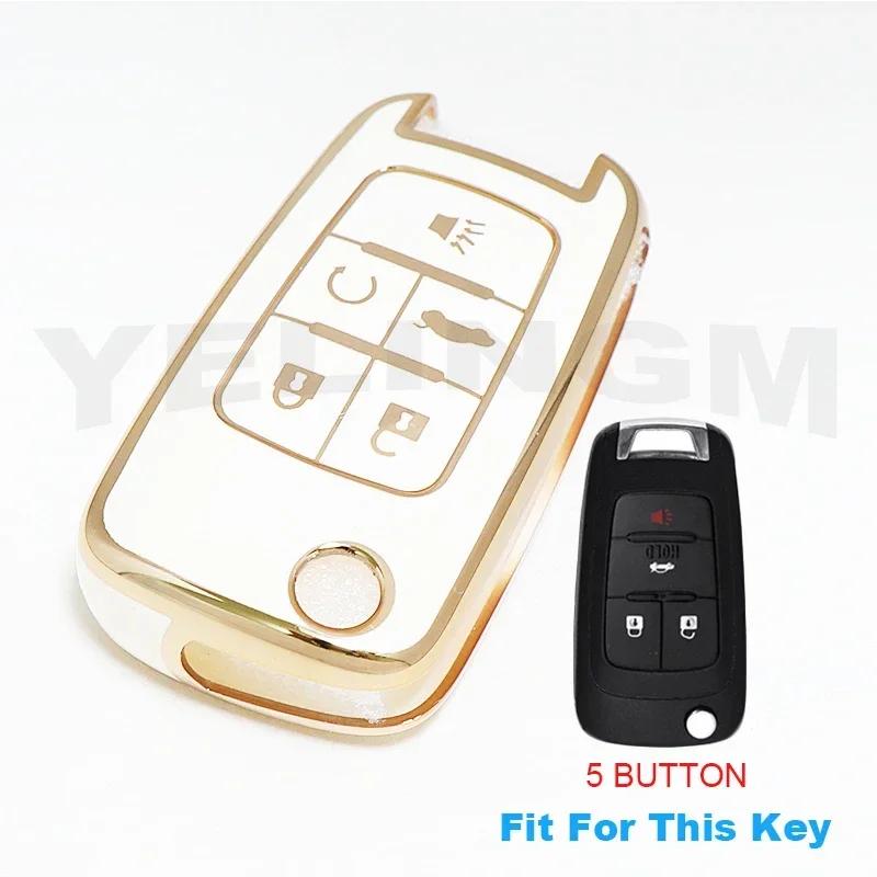 Husă TPU Smart Key Pentru Cheie Auto Chevrolet Fob pentru Chevrolet Chevy Cruze Malibu Camaro Aveo Equinox Impala Sonic 2 3 4 5 Butoane