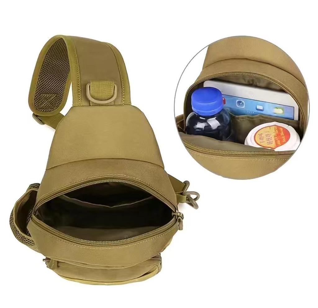 Shoulder Bag Hiking Backpack Men's Nylon Outdoor Hunting Camping Fishing Molle Hiking Chest Sling Bag